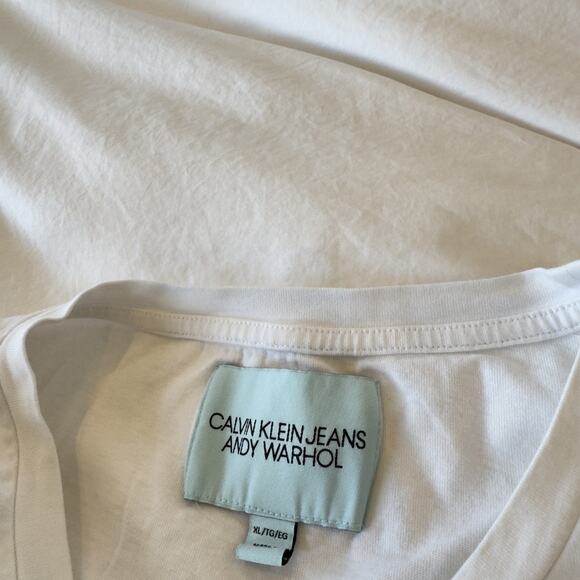 Calvin Klein x Andy Warhol Horse Graphic T-Shirt White Size XL Limited Edition - Picture 3 of 5